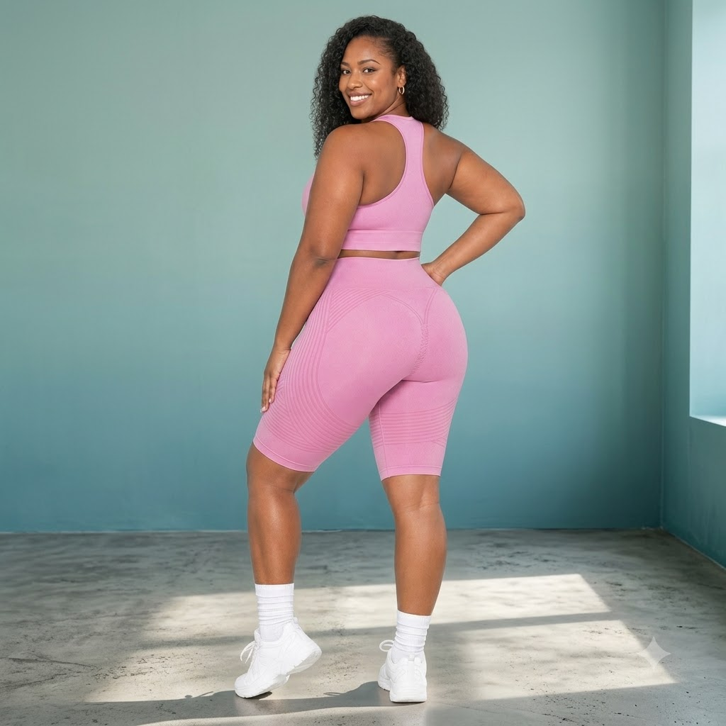 High-Waisted 3D Sculpting Shorts – Anti-Chafing